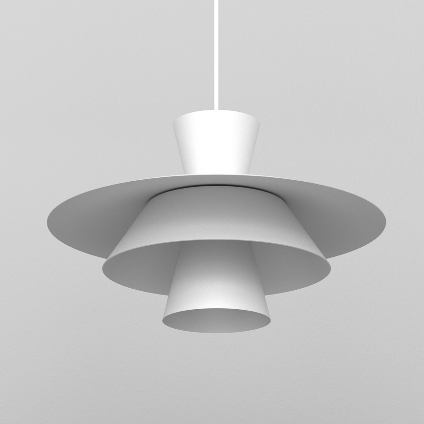Luster na sajli PLATO 1xE27/15W/230V bela