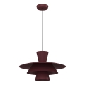 Luster na sajli PLATO 1xE27/15W/230V bordo