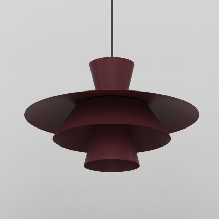 Luster na sajli PLATO 1xE27/15W/230V bordo