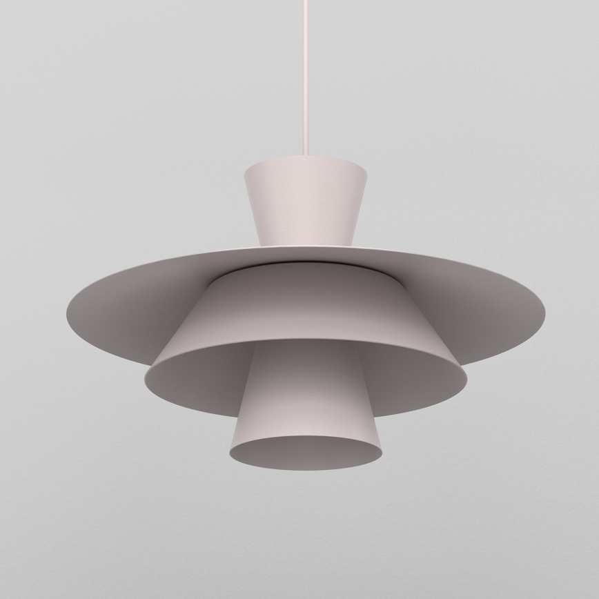 Luster na sajli PLATO 1xE27/15W/230V krem