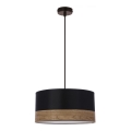 Luster na sajli PORTO 1xE27/60W/230V crna/braon