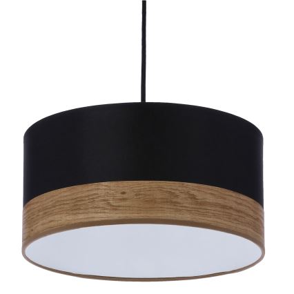 Luster na sajli PORTO 1xE27/60W/230V crna/braon