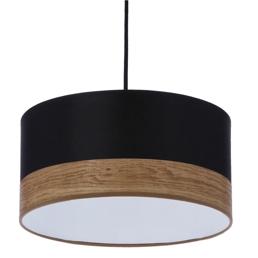 Luster na sajli PORTO 1xE27/60W/230V crna/braon