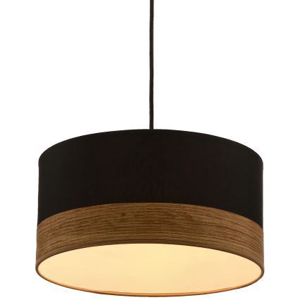 Luster na sajli PORTO 1xE27/60W/230V crna/braon