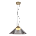Luster na sajli PRESTO 1xGX53/10W/230V preč. 42 cm zlatna/dimna siva