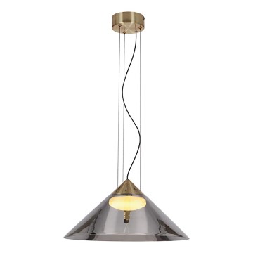 Luster na sajli PRESTO 1xGX53/10W/230V preč. 42 cm zlatna/dimna siva