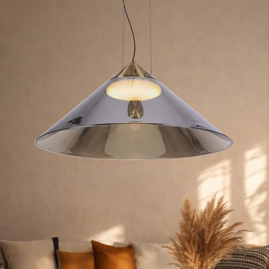 Luster na sajli PRESTO 1xGX53/10W/230V prečnik 50 cm zlatna/dimljeno-siva