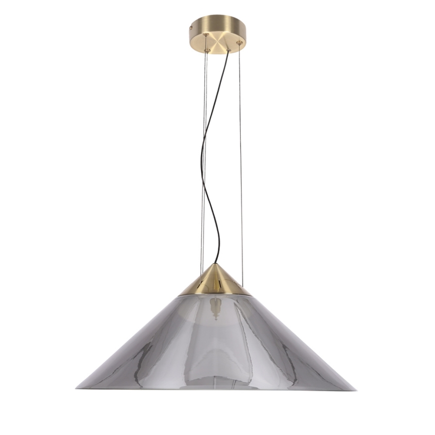 Luster na sajli PRESTO 1xGX53/10W/230V prečnik 50 cm zlatna/dimljeno-siva