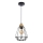 Luster na sajli PRIMO 1xE27/60W/230V crno-zlatni