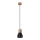 Luster na sajli QUBIC 1xE27/60W/230V beton/breza/buk/crna