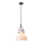 Luster na sajli RACK 1xE27/11W/230V bela/crna