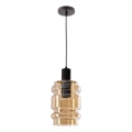 Luster na sajli RADON 1xE27/40W/230V zadimljeno bež