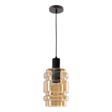 Luster na sajli RADON 1xE27/40W/230V zadimljeno bež