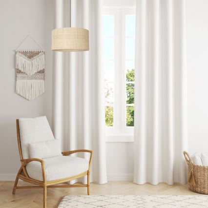 Luster na sajli RATTAN 1xE27/60W/230V, prečnik 40 cm, ratan
