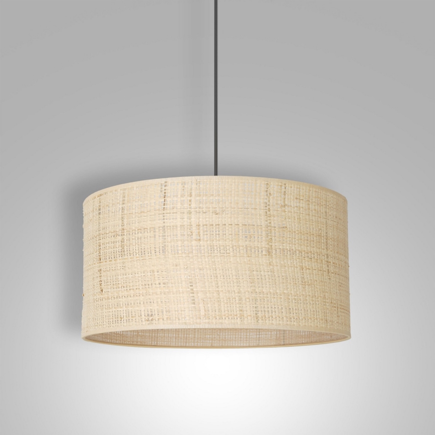 Luster na sajli RATTAN 1xE27/60W/230V, prečnik 40 cm, ratan