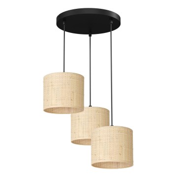 Luster na sajli RATTAN 3xE27/60W/230V od ratana