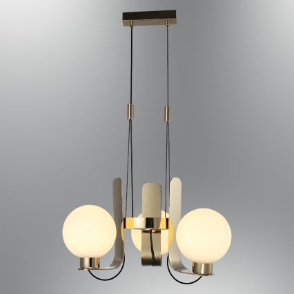 Luster na sajli REGGIO 3xE27/40W/230V zlatna