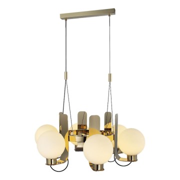 Luster na sajli REGGIO 6xE27/40W/230V zlatni