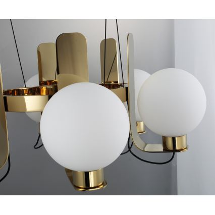 Luster na sajli REGGIO 6xE27/40W/230V zlatni