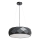 Luster na sajli REUS 3xE27/40W/230V, prečnik 47 cm, crna