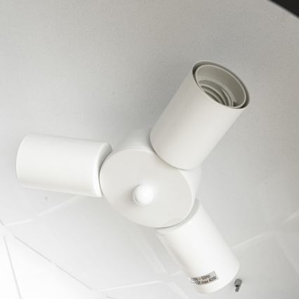 Luster na sajli REUS 3xE27/40W/230V, prečnik 47 cm, crna