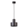 Luster na sajli RIF 1xE27/60W/230V, prečnik 15 cm, crna
