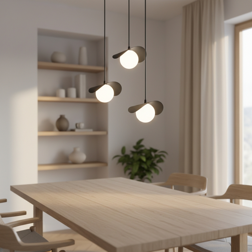 Luster na sajli RITUAL 3xG9/8W/230V crna