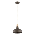 Luster na sajli RODOS 1xE27/15W/230V braon