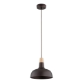 Luster na sajli RODOS 1xE27/15W/230V crni