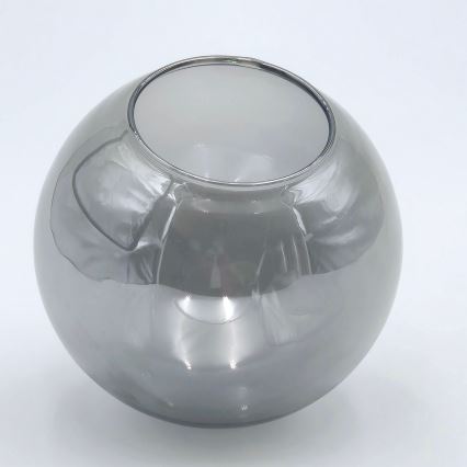 Luster na sajli ROLLO 1xE14/5W/230V mat hrom/dimljeno staklo