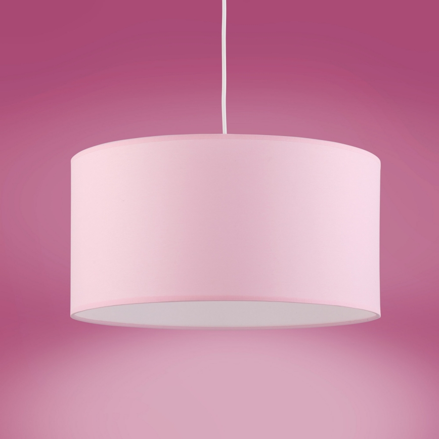 Luster na sajli RONDO KIDS 1xE27/15W/230V ružičast