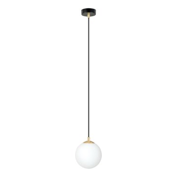 Luster na sajli ROYAL 1xE14/10W/230V, prečnik 14 cm, crne boje