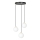 Luster na sajli ROYAL 3xE14/10W/230V, prečnik 30 cm, crn