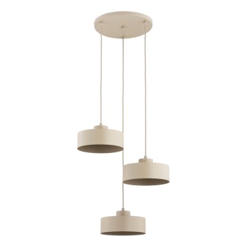 Luster na sajli SELIA 3xE27/15W/230V bež
