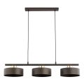 Luster na sajli SELIA 3xE27/15W/230V braon