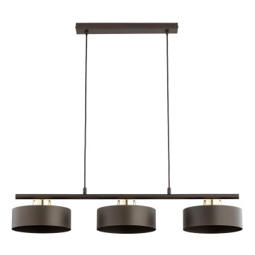 Luster na sajli SELIA 3xE27/15W/230V braon