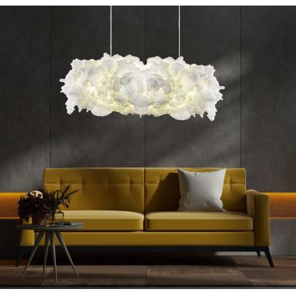 Luster na sajli SERENE 2xE27/40W/230V bela