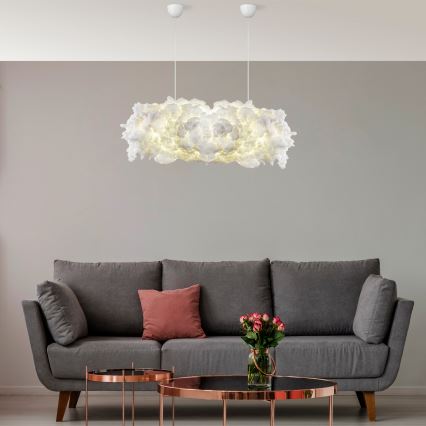 Luster na sajli SERENE 2xE27/40W/230V bela