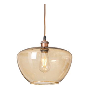 Luster na sajli SEVENTIES E27/60W/230V dimljeno/smeđe