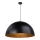Luster na sajli SFERA 1xE27/60W/230V prečnik 35 cm crna/bakrena