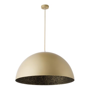 Luster na sajli SFERA 1xE27/60W/230V, prečnik 35 cm, zlatna/crna