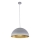 Luster na sajli SFERA 1xE27/60W/230V, prečnik 50 cm, siva/zlatna