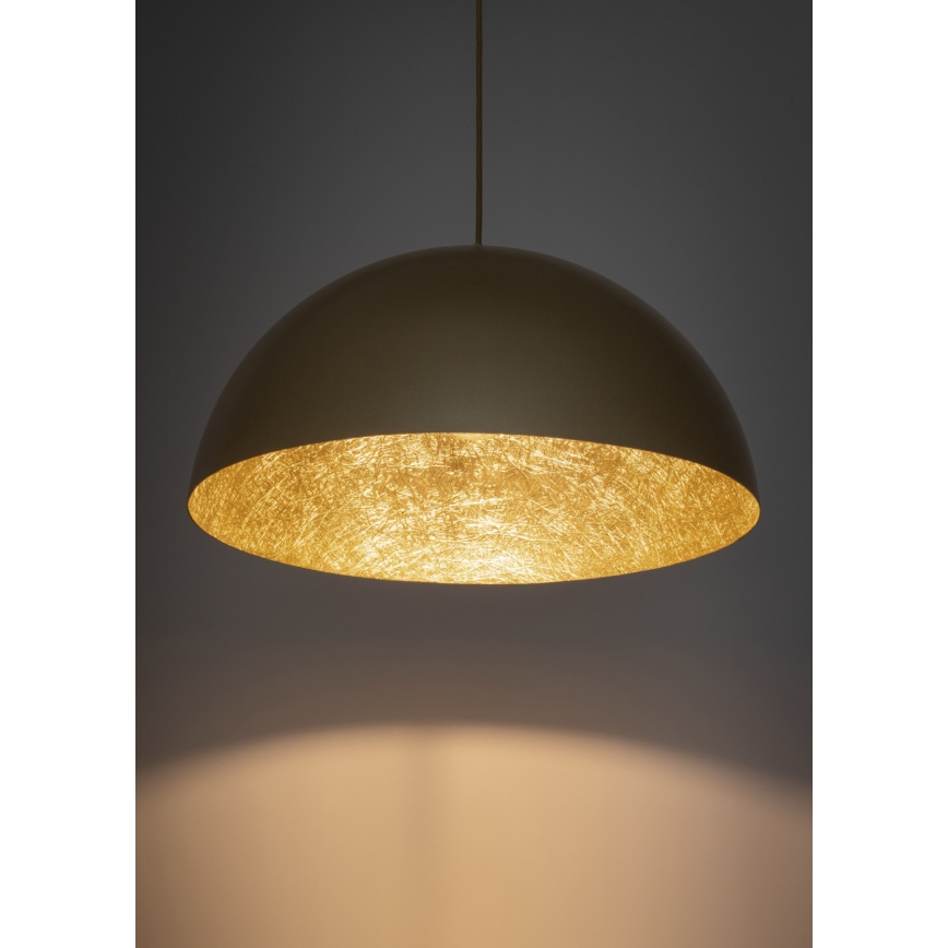Luster na sajli SFERA 1xE27/60W/230V, prečnik 50 cm, zlatna