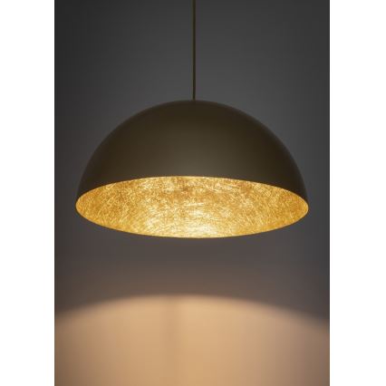 Luster na sajli SFERA 1xE27/60W/230V prečnik 70 cm zlatna