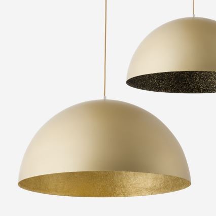 Luster na sajli SFERA 1xE27/60W/230V prečnik 70 cm zlatna