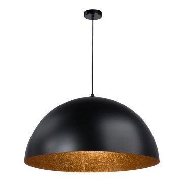 Luster na sajli SFERA 1xE27/60W/230V prečnika 50 cm crna/bakrena