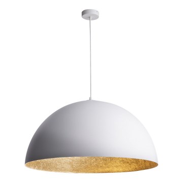 Luster na sajli SFERA 1xE27/60W/230V Ø 35 cm bela/zlatna