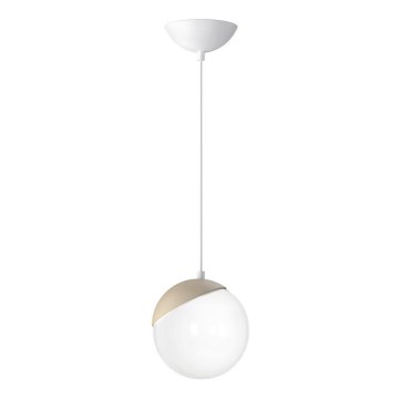 Luster na sajli SFERA WOOD 1xE14/40W/230V