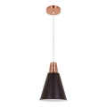 Luster na sajli SHADE 1xE27/15W/230V bakarna/crna