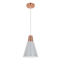 Luster na sajli SHADE 1xE27/15W/230V bakarna/siva